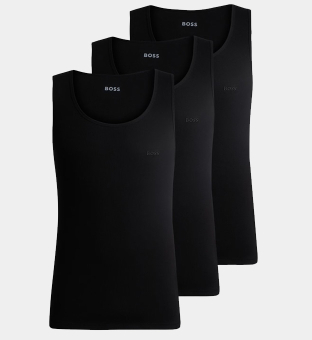 Hugo Boss 3 Pack Tank Tops Mens Black