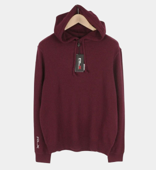 RLX Ralph Lauren Golf Hoody Mens Burgundy