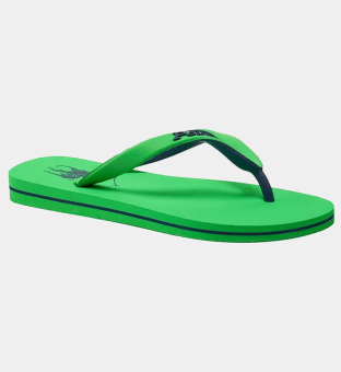 Ralph Lauren Flip Flops Mens Green Navy