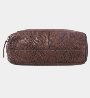 To The Manor Born Toiletry Bag Mini Unisex Brown