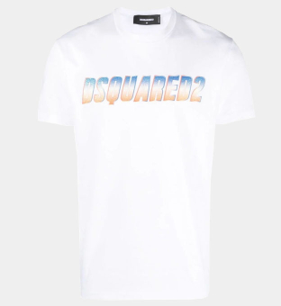 Dsquared2 Sparkle Logo T-shirt Mens White